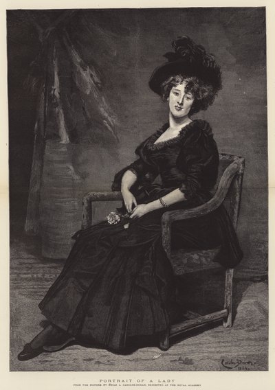 Portrait of a Lady by Charles Emile Auguste Carolus Duran